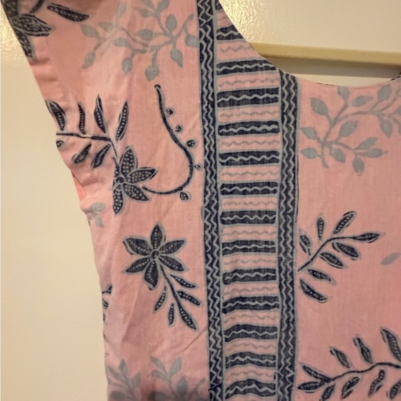 Reyn Spooner Pink and Blue Floral Vintage Tropical Hawaiian Maxi Dress sz Small - Picture 7 of 7